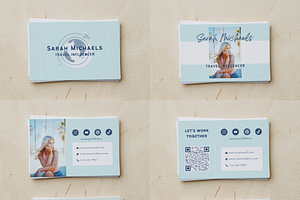 Travel Influencer Business Card Kit