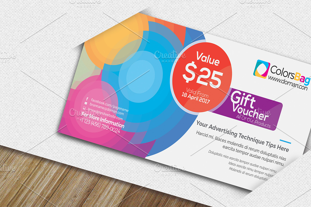Gift Voucher, a Card Template by Cristal Pioneer (Photo 3 of 3)