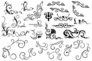 Vector Set Ornaments 22