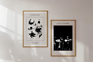 FLORAL ART PRINTS GALLERY. A4 POSTER