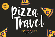 Pizza Travel - Cute Brush Font, a Symbol Font by Graphicfresh (Thumbnail 1 of 7)