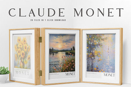 Art Poster Echoing Monet's Style, a Decorative Illustration by Vibrand Studio