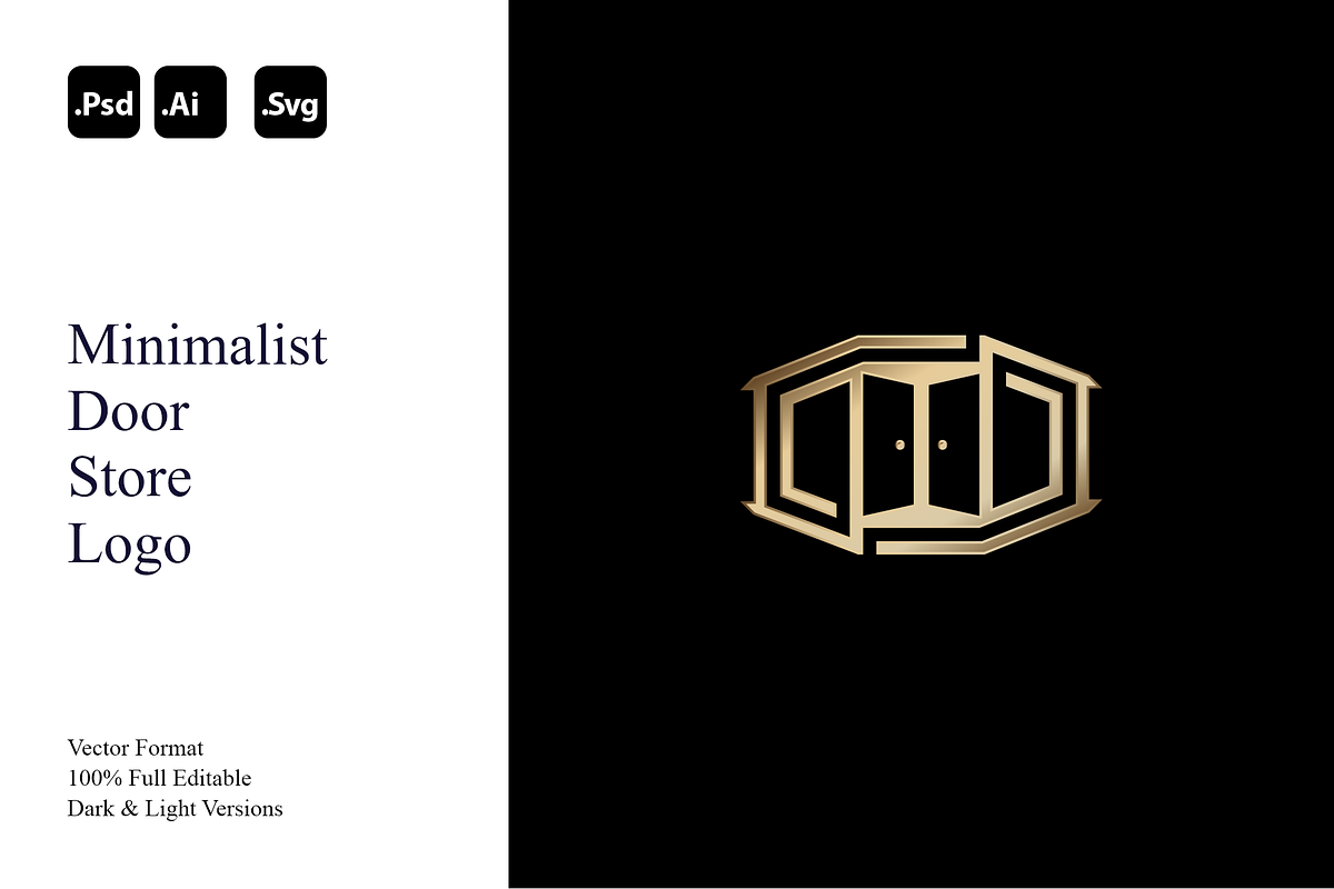 Minimalist Door Store Logo, a Branding & Logo Template by Luxury Logos (Photo 1 of 4)