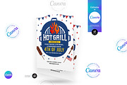 4th Of July BBQ Party Flyer, a Flyer Template by Aam360 (Thumbnail 3 of 3)