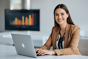 Young Female Entrepreneur in Blazer, a Business Photo by HubbaDigitals