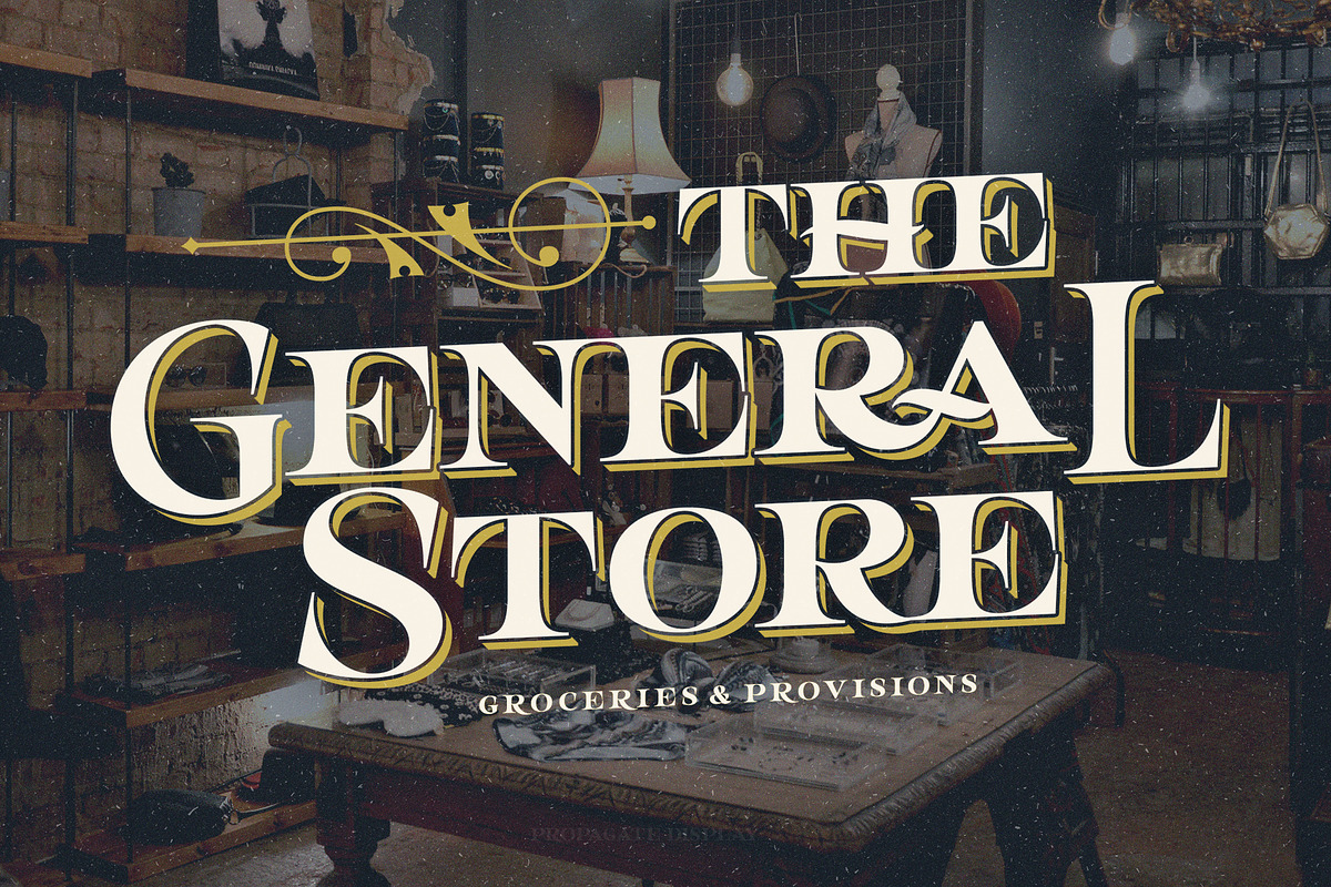 Propagate - Vintage Serif, a Sans Serif Font by Graptail (Photo 2 of 12)