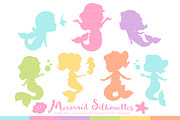 Mermaid Silhouettes in Fresh Girl, an Illustration by Amanda Ilkov (Thumbnail 1 of 3)