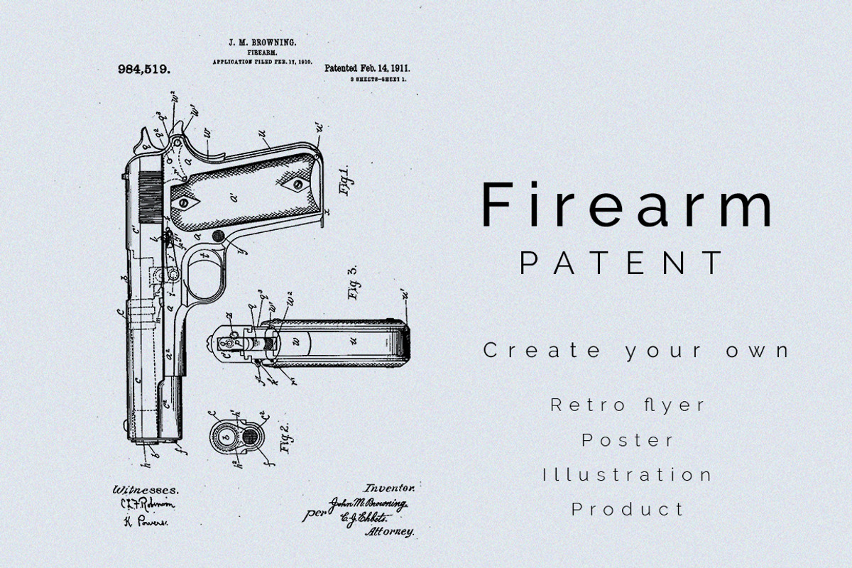 Firearm Patent, an Illustration by Nordic Designs (Photo 1 of 3)