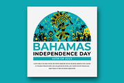 Bahamas Independence Day Banner, a Social Media Template by nandinigraphics (Thumbnail 2 of 3)