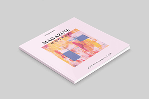 Square Magazine Psd Mockup