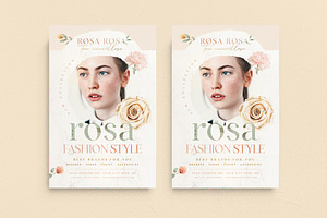 Rosa Fashion Style Flyer Template, a Flyer Template by Touringxx Creative Studio