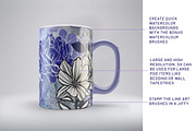 Floral Procreate Brush Stamps 12, a Brushes & More by DeloresArt (Thumbnail 3 of 13)