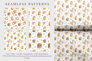 Flowers Desserts Watercolor Bundle, a Food Illustration by foxsong (Thumbnail 9 of 12)