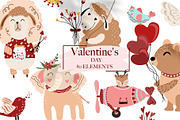 BUNDLE, Whole shop,clipart & pattens, an Animal Illustration by Usis (Thumbnail 16 of 16)