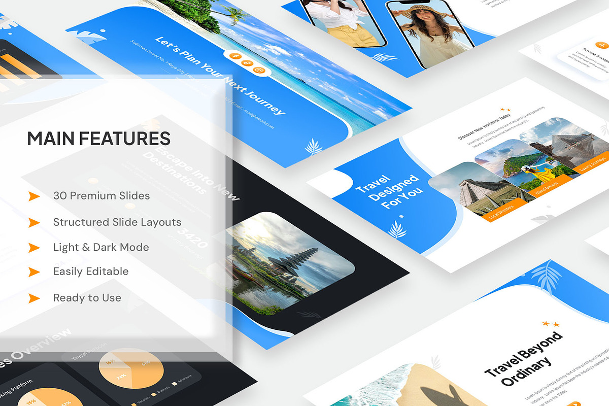 Travel Agent PowerPoint, a Presentation Template by New Coral Design (Photo 2 of 6)