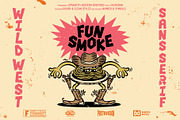 Fun Smoke | Wild West Kinda Font, a Sans Serif Font by HeyAidan (Thumbnail 1 of 6)
