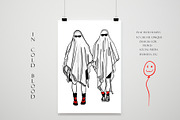 MODERN  Halloween Ghosts Collection, an Illustration by ArtOLB (Thumbnail 3 of 11)