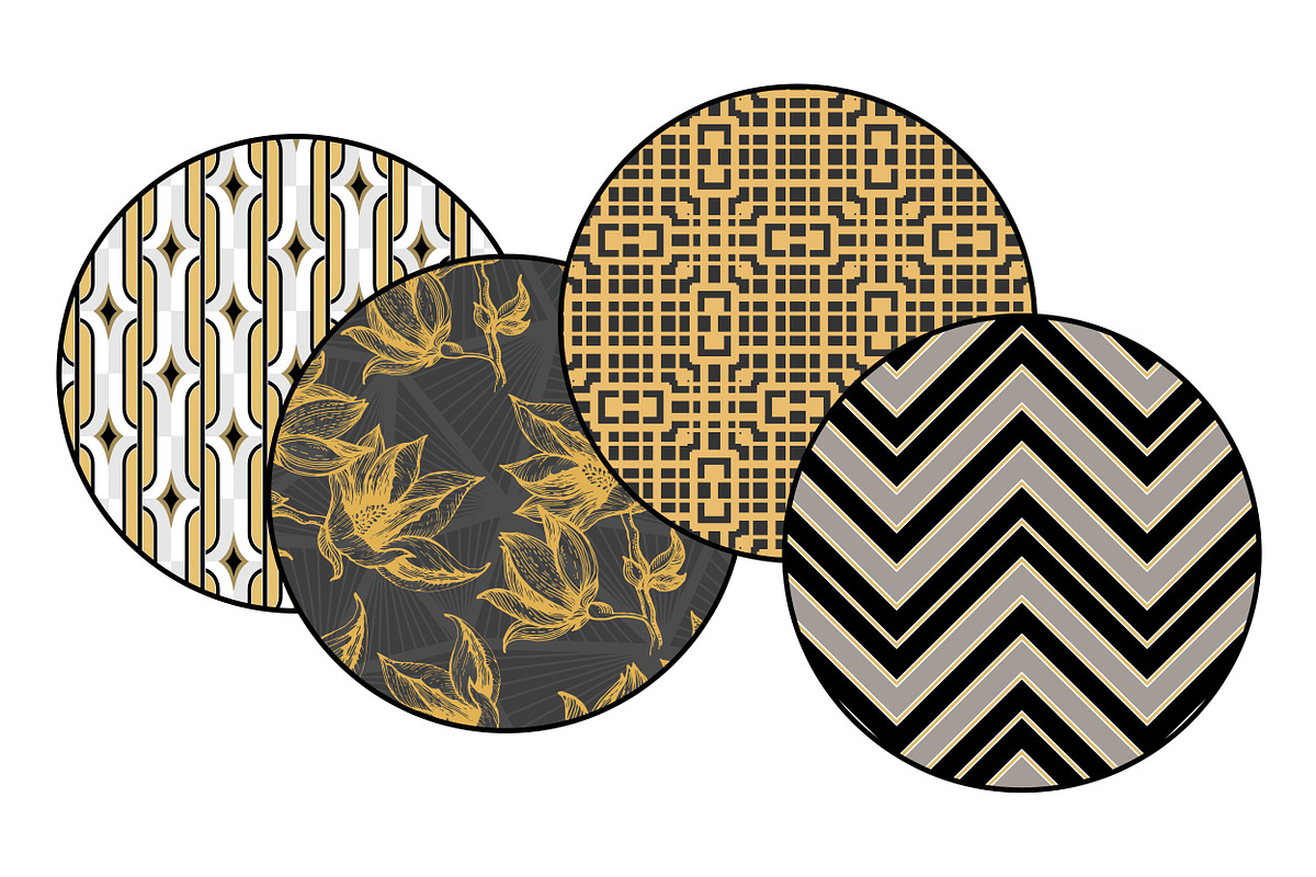 ART DECO Pattern Golden Collection, a Pattern Graphic by LoveDesignShop (Photo 7 of 7)