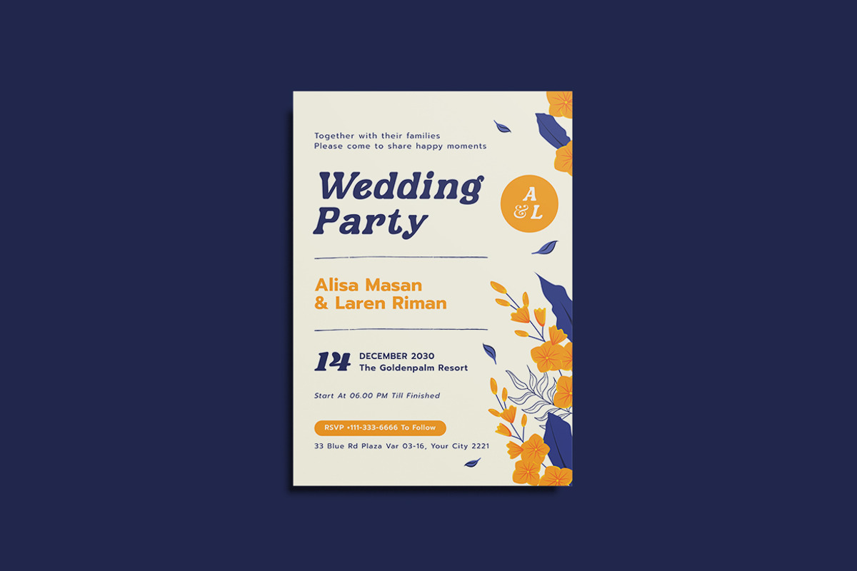Botaniens Wedding Invitation, an Invitation Template by iDoodle Studio (Photo 4 of 4)