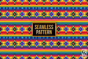 Bright Mexican Serape Digital Papers, a Pattern Graphic by Creative Store (Thumbnail 4 of 5)