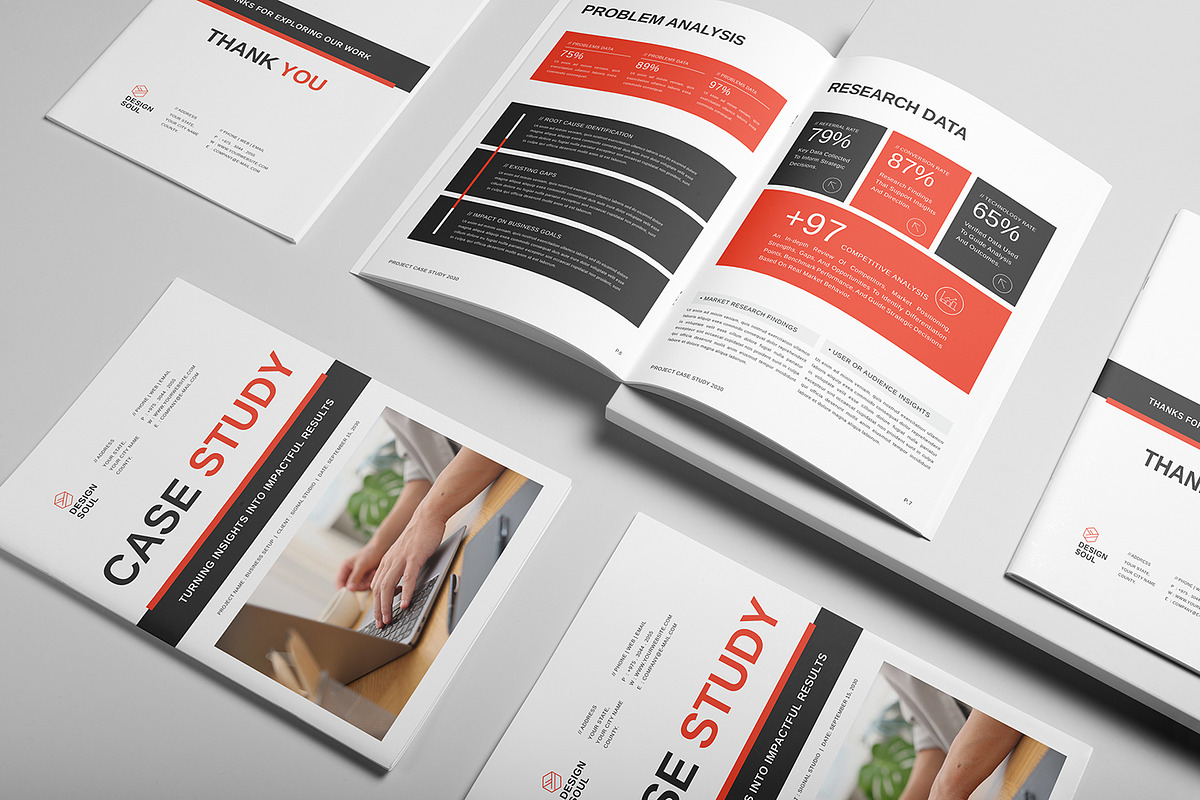 Project Case Study Template, a Brochure Template by Designsoul14 (Photo 3 of 10)