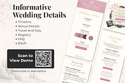 Blush Pink Wedding Website, a Landing Page Template by Everyday Perfection (Thumbnail 3 of 12)