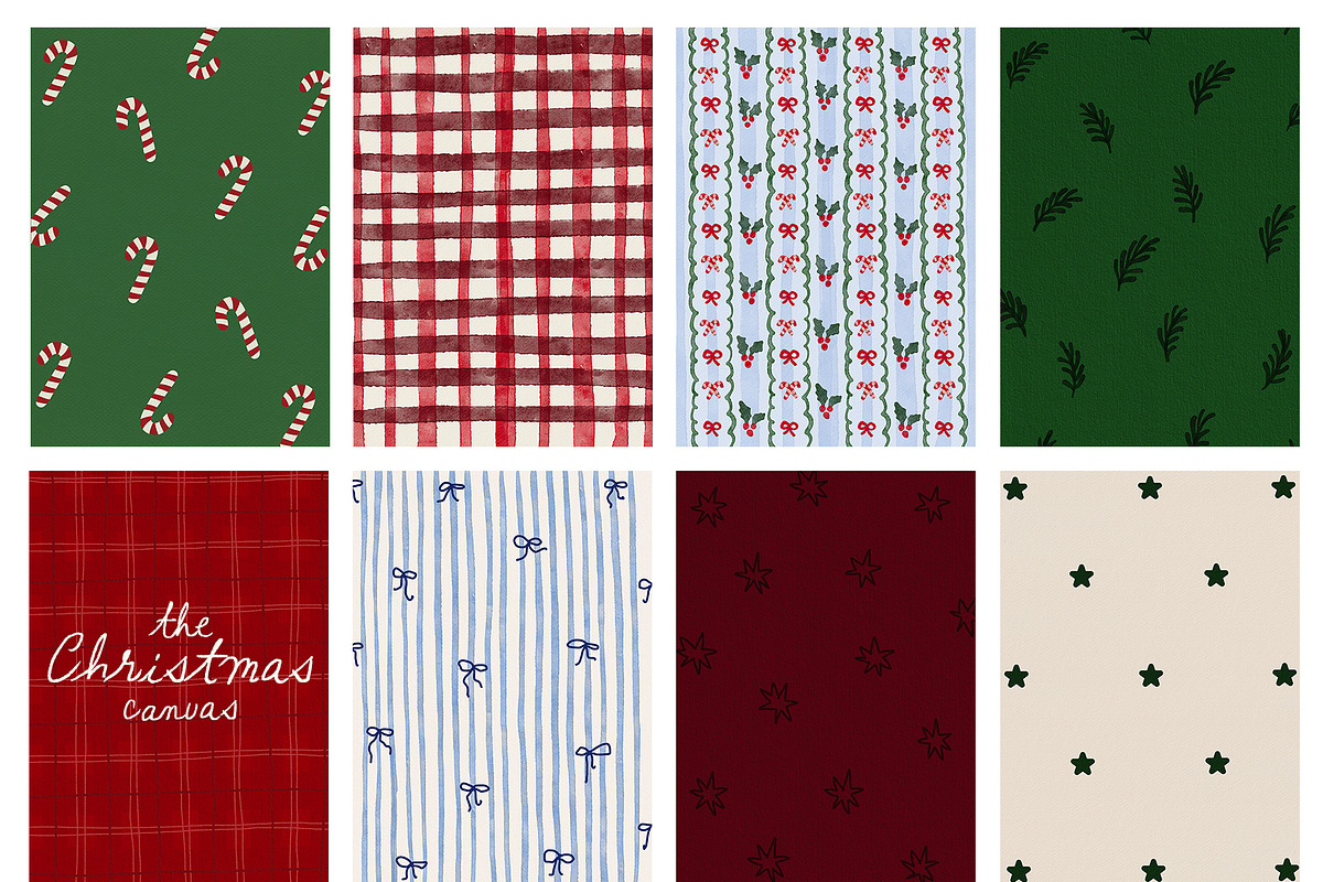 Hand-Painted Christmas Backgrounds, a Background Graphic by Madiwaso (Photo 14 of 15)