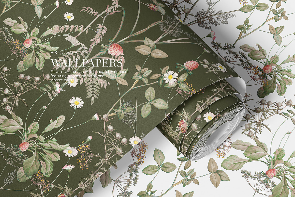 Meadow Bounty Botanical Prints, a Pattern Graphic by LEAFure (Photo 8 of 8)