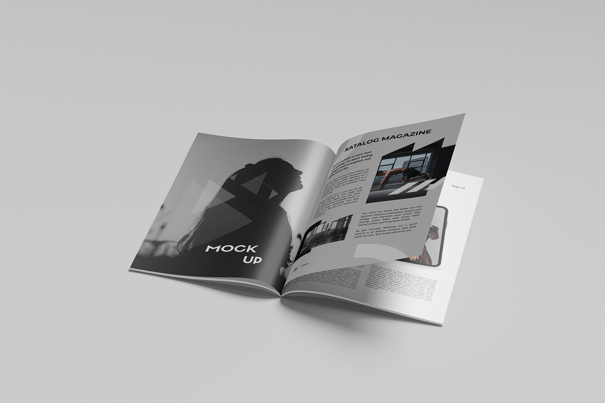 CATALOG MAGAZINE MOCKUP, a Brochure Template by kebunmockup (Photo 4 of 5)
