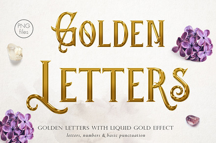 Gold Alphabet Clip Art PNG Overlays