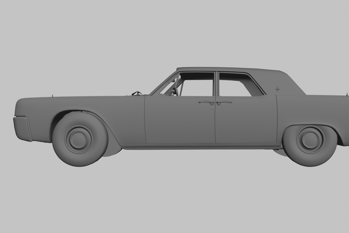 1962 Lincoln Continental, a Cars & Vehicle 3D Model by valtriiu (Photo 12 of 12)