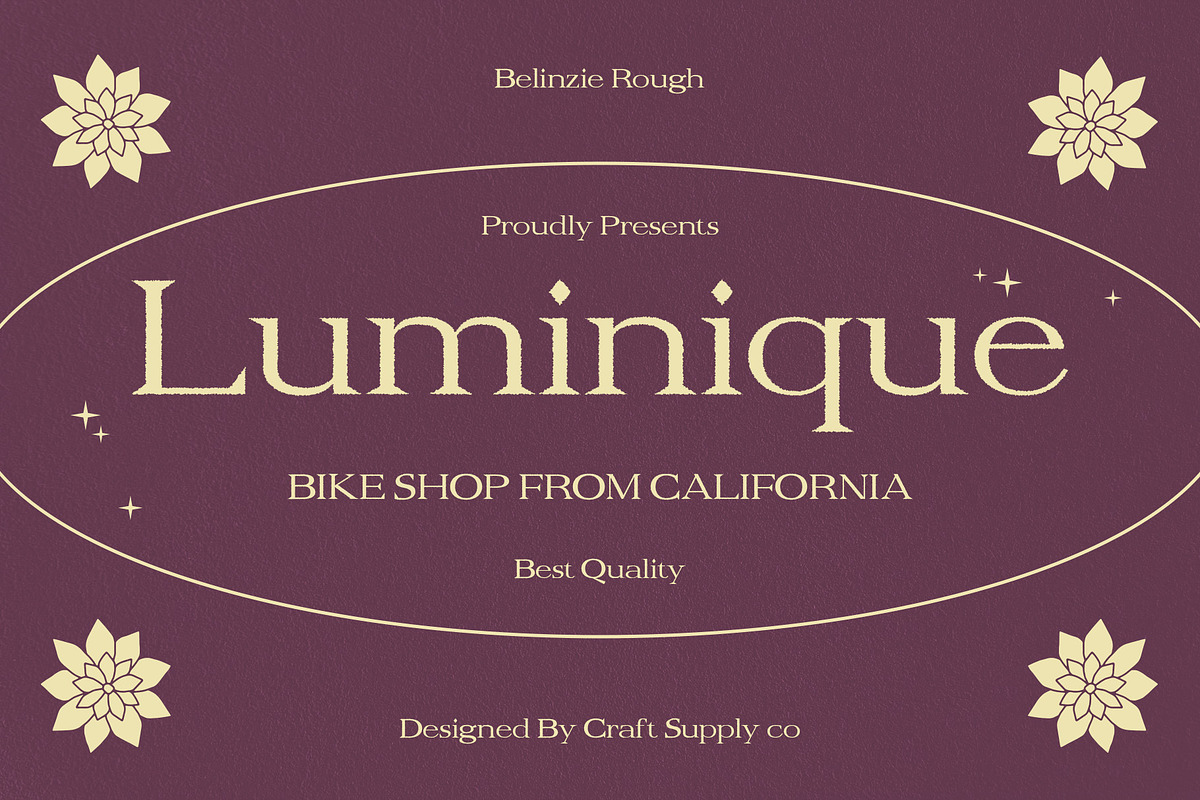 Belinzie Rough, a Serif Font by Craft Supply Co. (Photo 4 of 8)