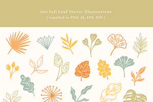 Fall Leaves Vector Illustrations