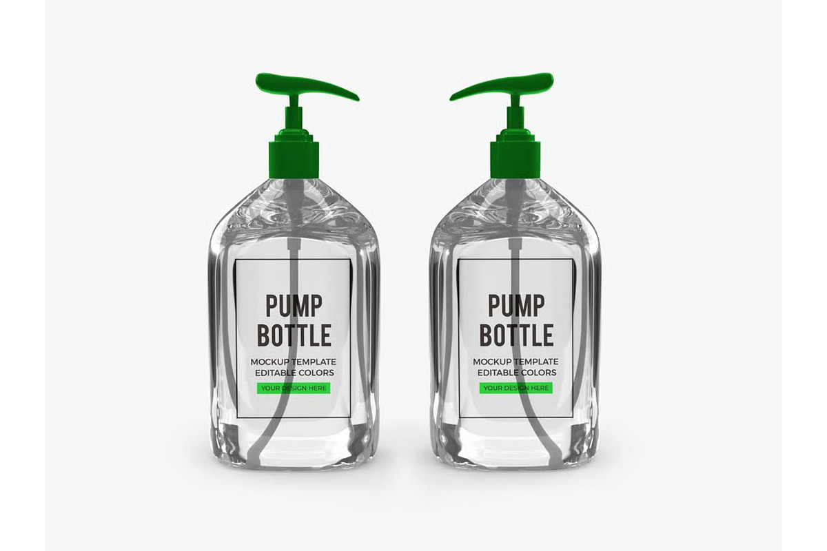 Gel Pump Bottle Packaging Mockup, a Packaging Mockup by DesignRushMarket (Photo 9 of 10)