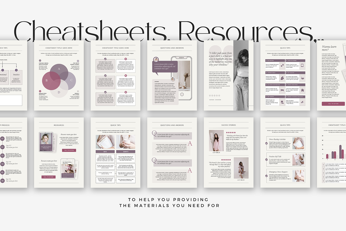 Canva Mental Health Ebook WorkBook M, a Marketing Template by Lovely Confetti (Photo 6 of 8)