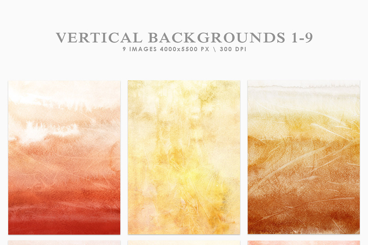 Autumn Watercolor Backgrounds, a Texture Graphic by ArtistMef (Photo 3 of 9)