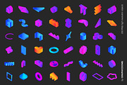 200 Geometry 3D PNG Shapes, an Object Graphic by Graphicdome (Thumbnail 8 of 12)