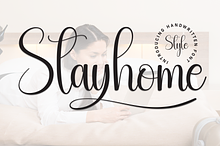 Stayhome | Script Font