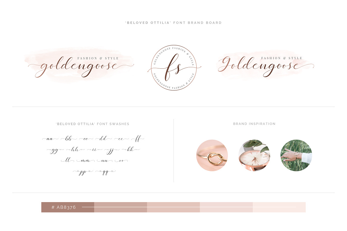 Beloved Ottilia Font + Free Logos preview 5