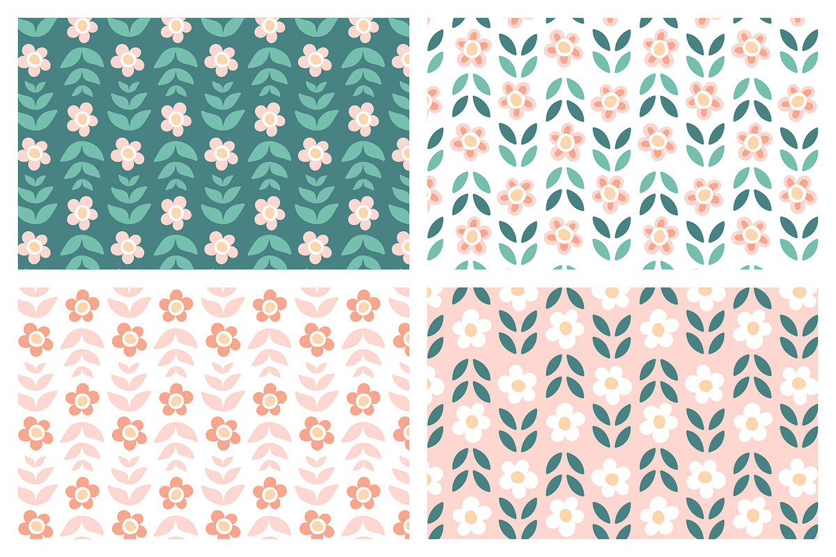 20 Cute and Sweet floral patterns, a Pattern Graphic by RevolutionizZed (Photo 15 of 16)