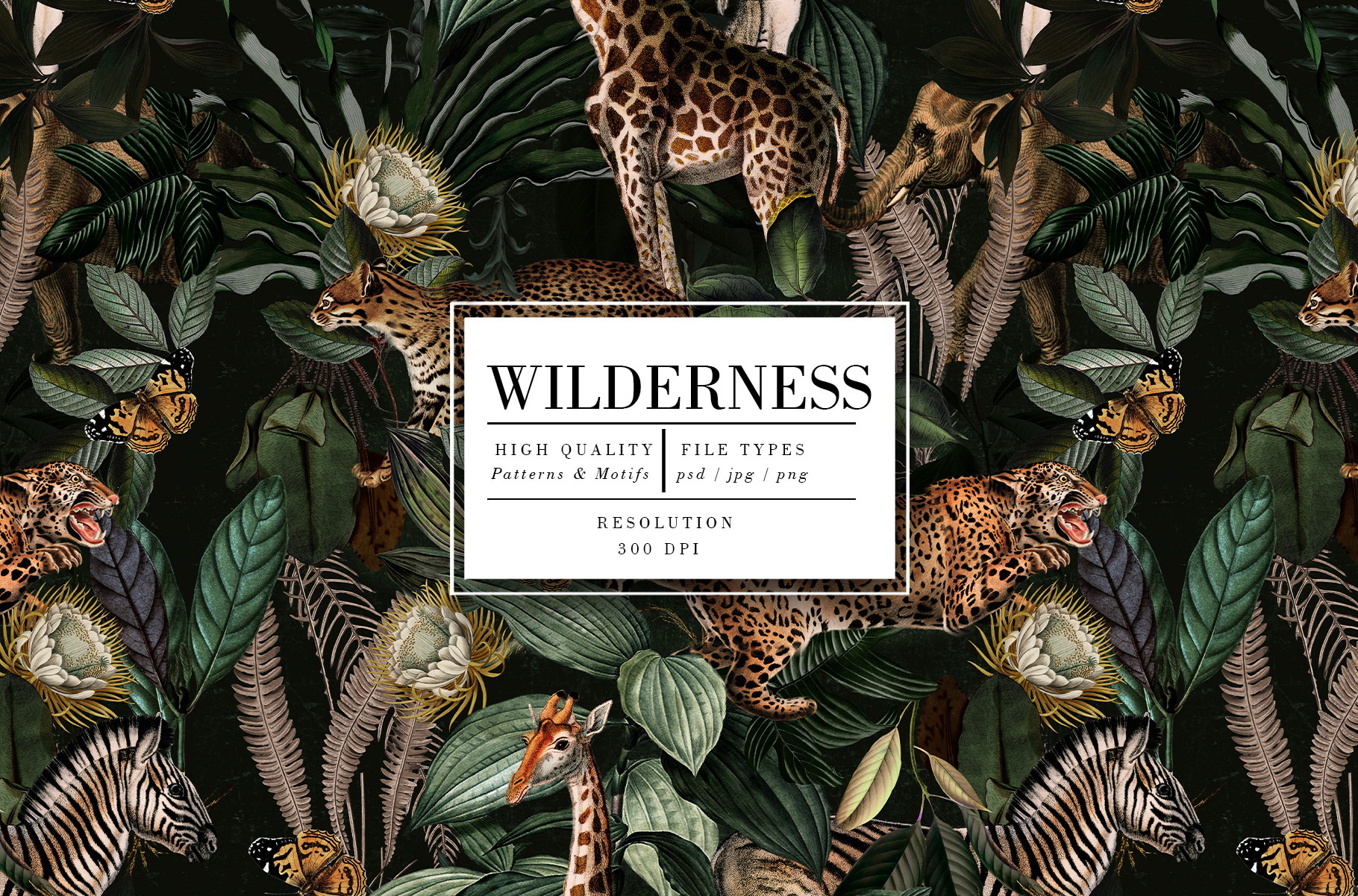 Wild pattern Summer, a Wallpaper Graphic by Luiz da Rolt Grathwohl