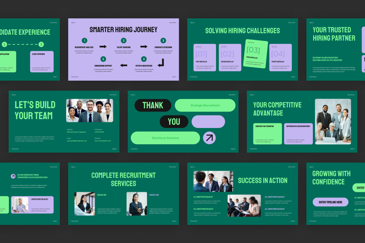 Recruitment Agency Deck, a Presentation Template by Loin Studio (Photo 4 of 4)