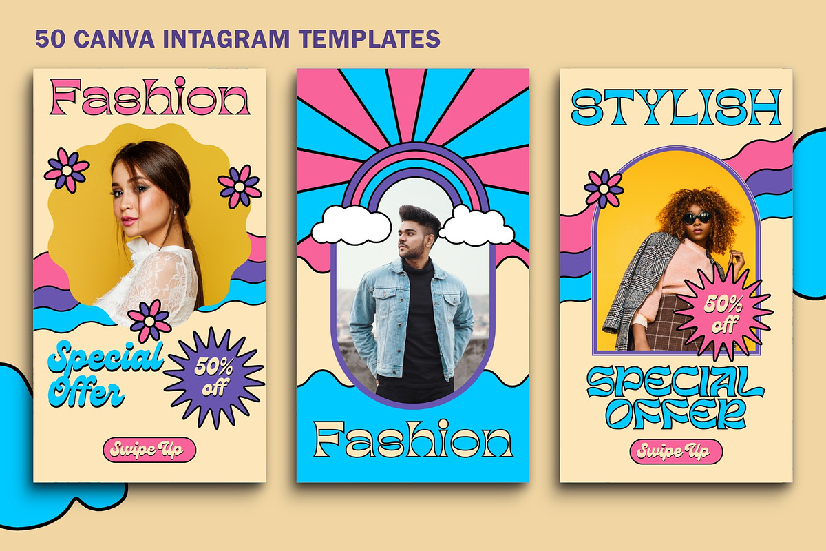 Canva Instagram Fashion Templates, a Social Media Template by Vectorheroes (Photo 6 of 11)