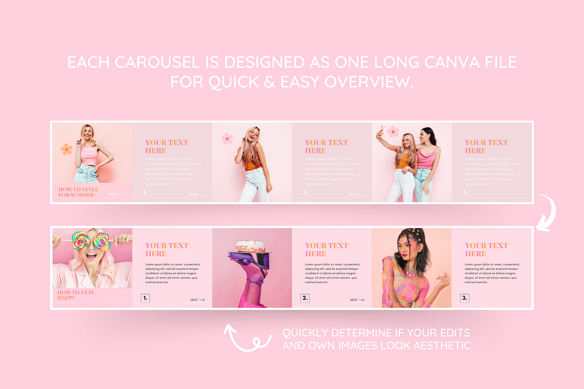 Pastel Instagram Carousel Templates, a Social Media Template by SunshineStudioBoutique (Photo 8 of 10)