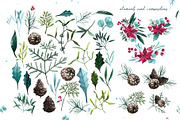 Christmas Mouse and flowers, an Illustration by YuliaBiser (Thumbnail 8 of 11)