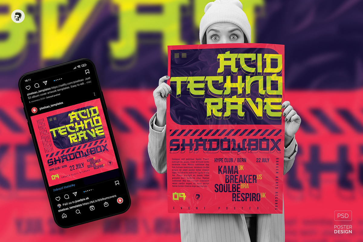 Shadowbox 09 – Party Flyer, Poster, a Flyer Template by pixelsao (Photo 1 of 2)