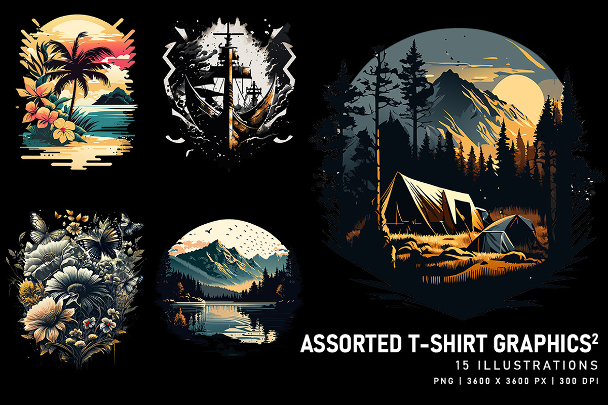 Assorted T-Shirt Graphics 2.0, a Decorative Illustration by Digital Art Creations (Photo 3 of 5)
