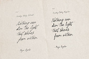 Sunday Poetry - Handwritten Script, a Handwritten Font by AndrewPixelType (Thumbnail 5 of 13)