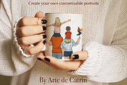 Summer Family Clipart, Beach Family, a Person Illustration by ArtedeCatrin (Thumbnail 10 of 10)