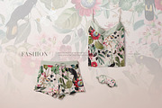 Novelle Exotic Floral Print Designs, a Pattern Graphic by LEAFure (Thumbnail 7 of 9)